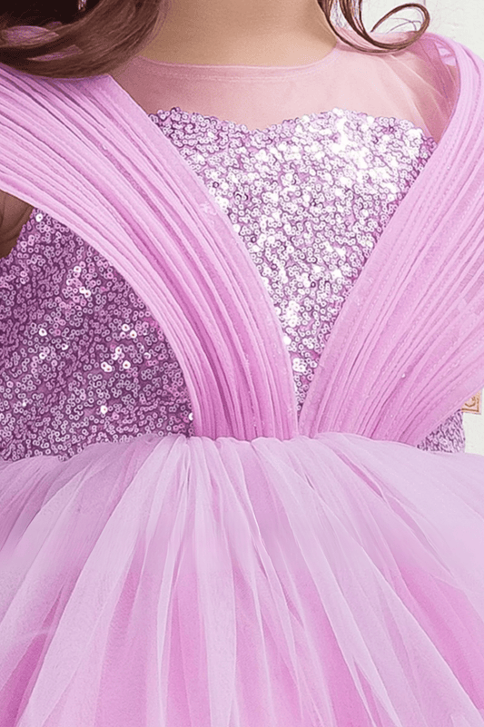 Mini Mehfil Frill Designer Kids Party Dress