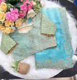 NeelAab NoorLeher Designer Saree