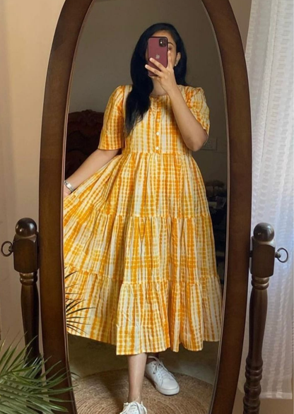 Sunny Essential Tie-Dye Cotton Dress