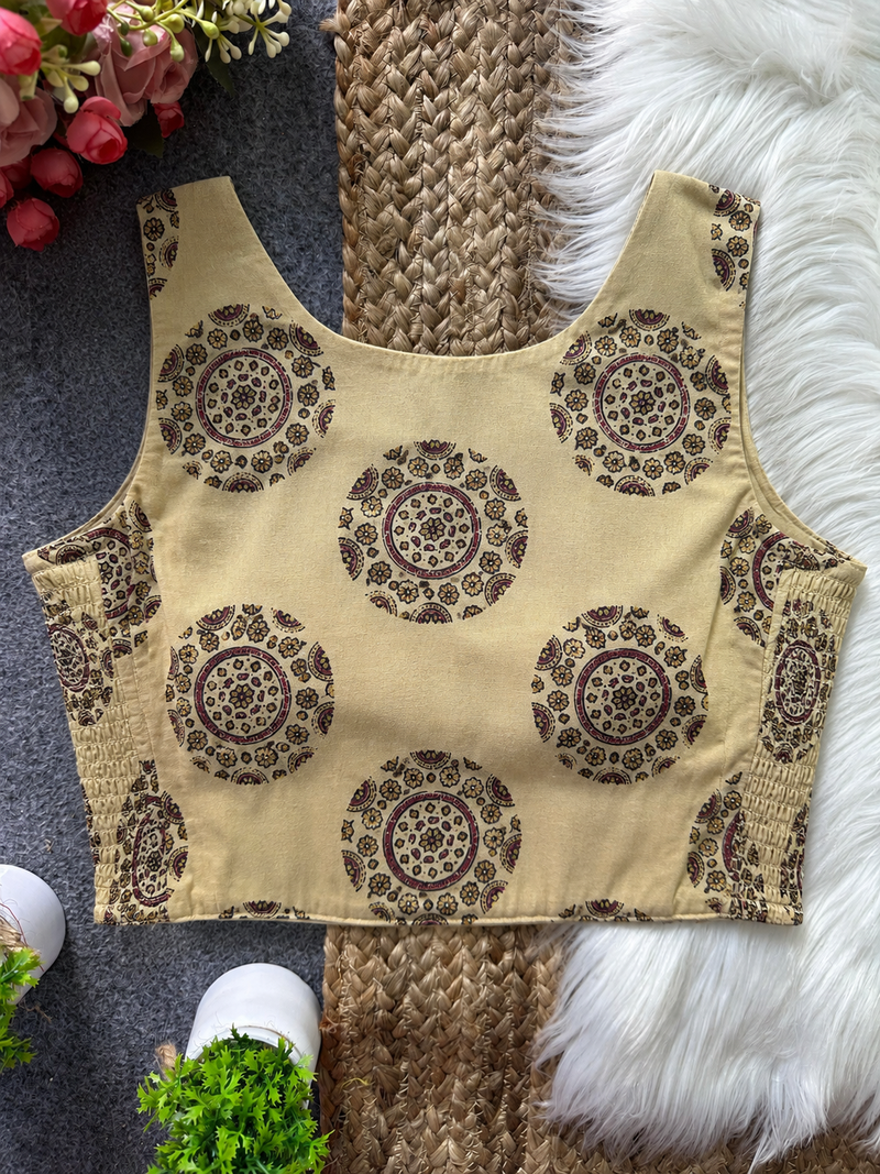 Mandala Muse Ajrakh Blouse