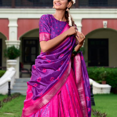 Rangiya Shibori Dola Lehenga Set