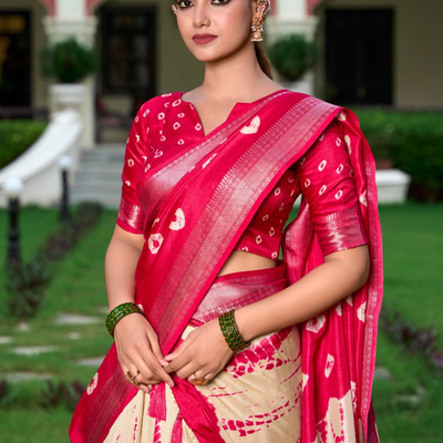 Rasbhari Shibori Zari Dola Silk Lehenga Set