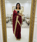 Rajsi Crimson Zari Elegance Saree