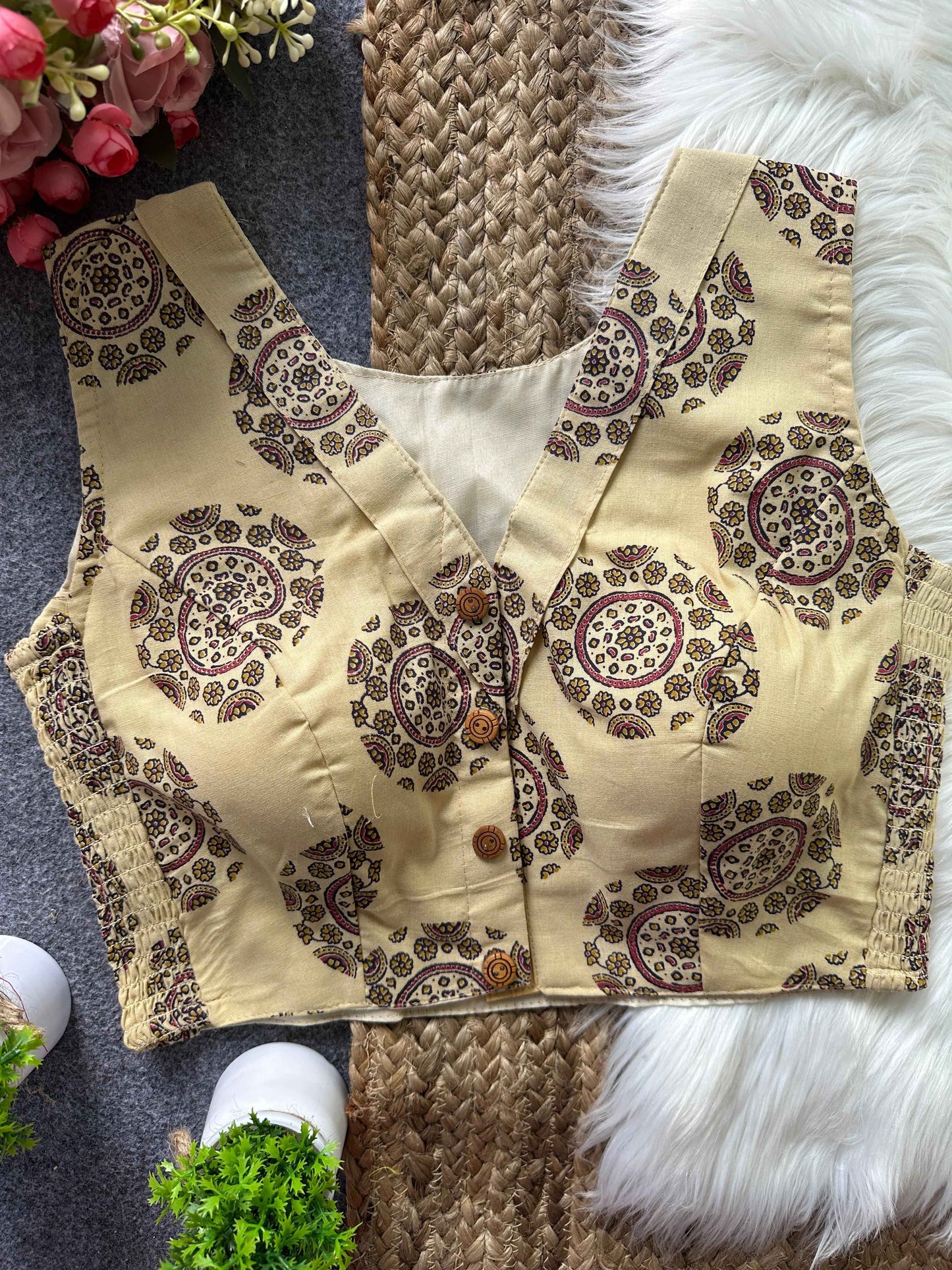 Mandala Muse Ajrakh Blouse