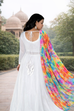 Roohani Adaa White Anarkali Set