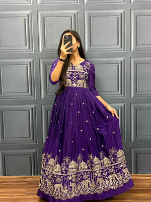 Avni Royal Amethyst Gown