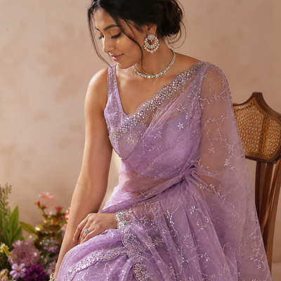 Sharbate-ae-mohobbat Soft Net Saree
