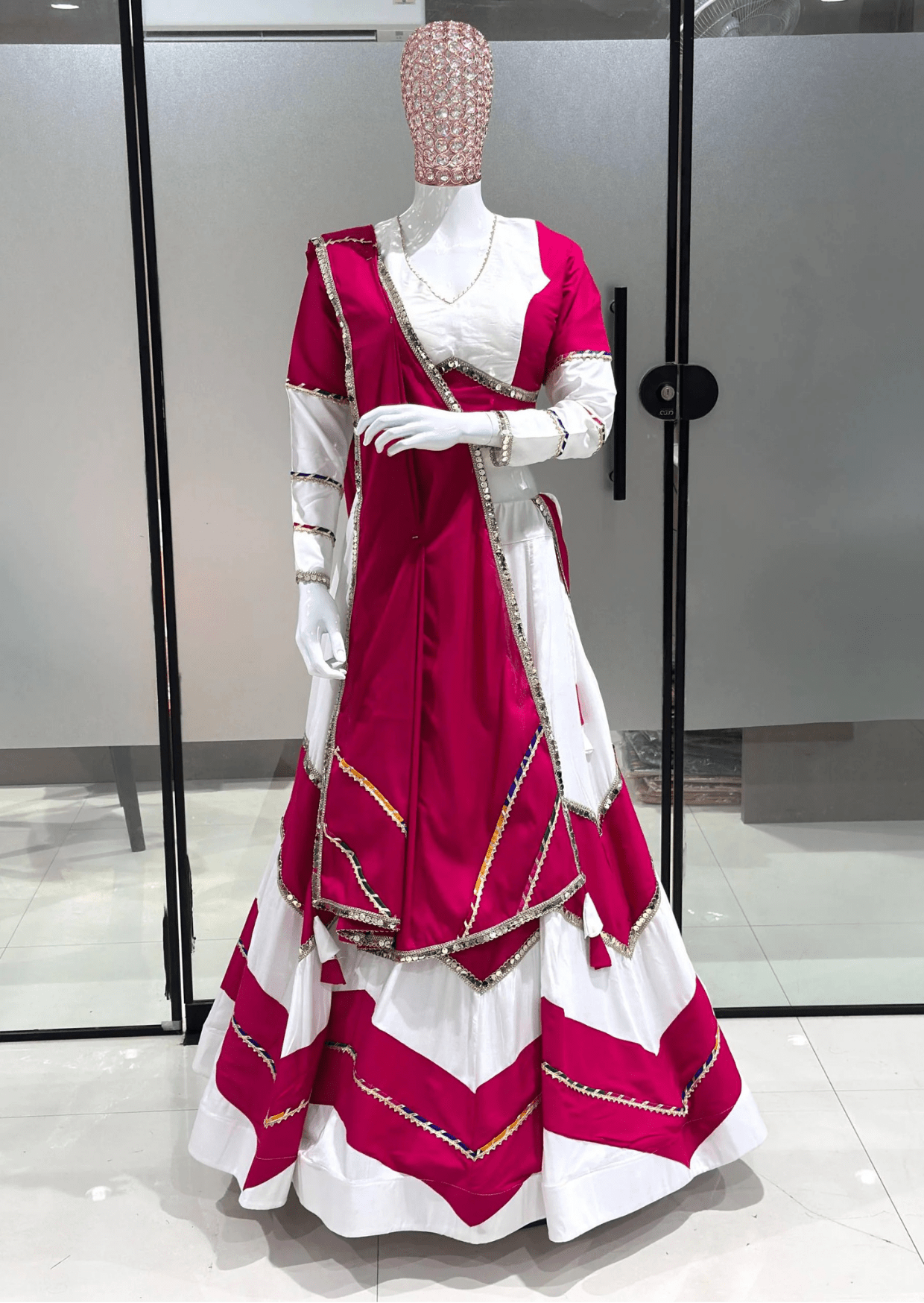 Gulnaar Rayon Cotton Lehenga Set