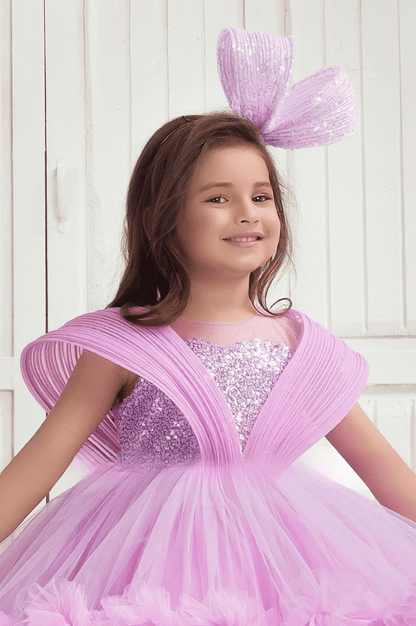 Mini Mehfil Frill Designer Kids Party Dress