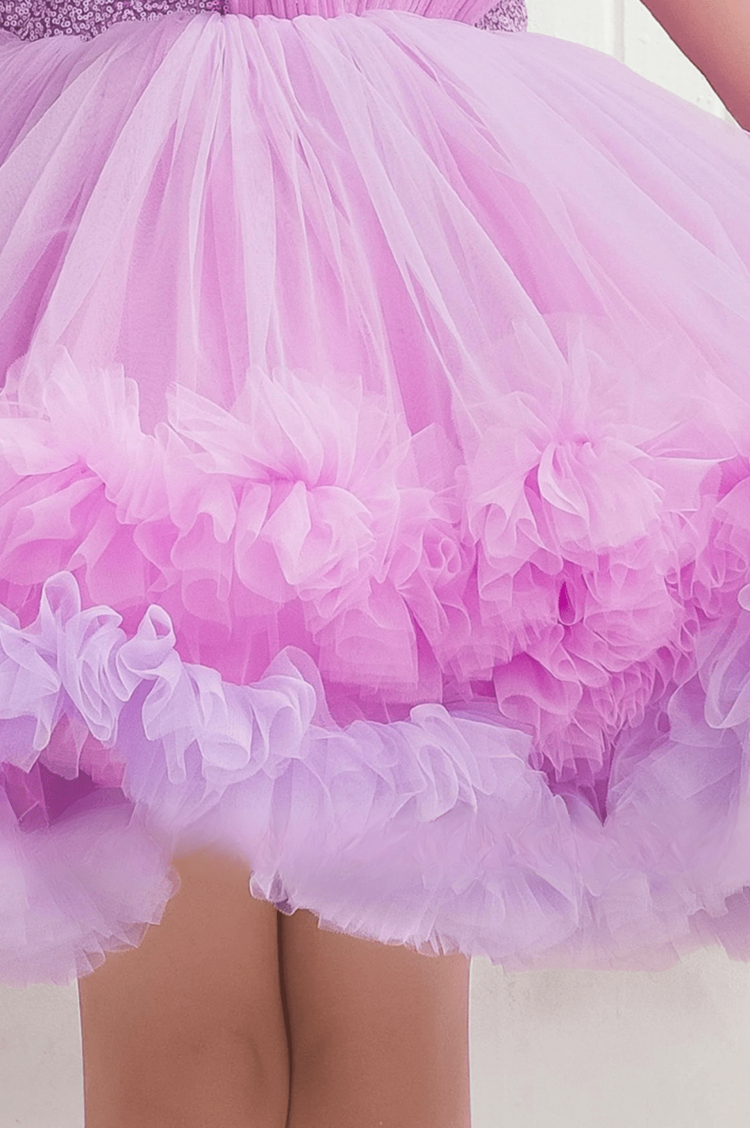 Mini Mehfil Frill Designer Kids Party Dress