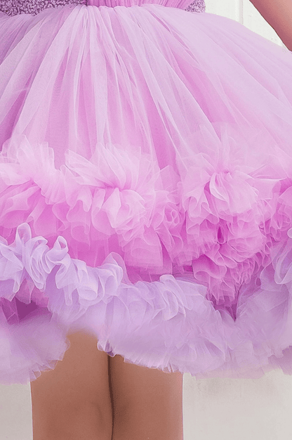 Mini Mehfil Frill Designer Kids Party Dress