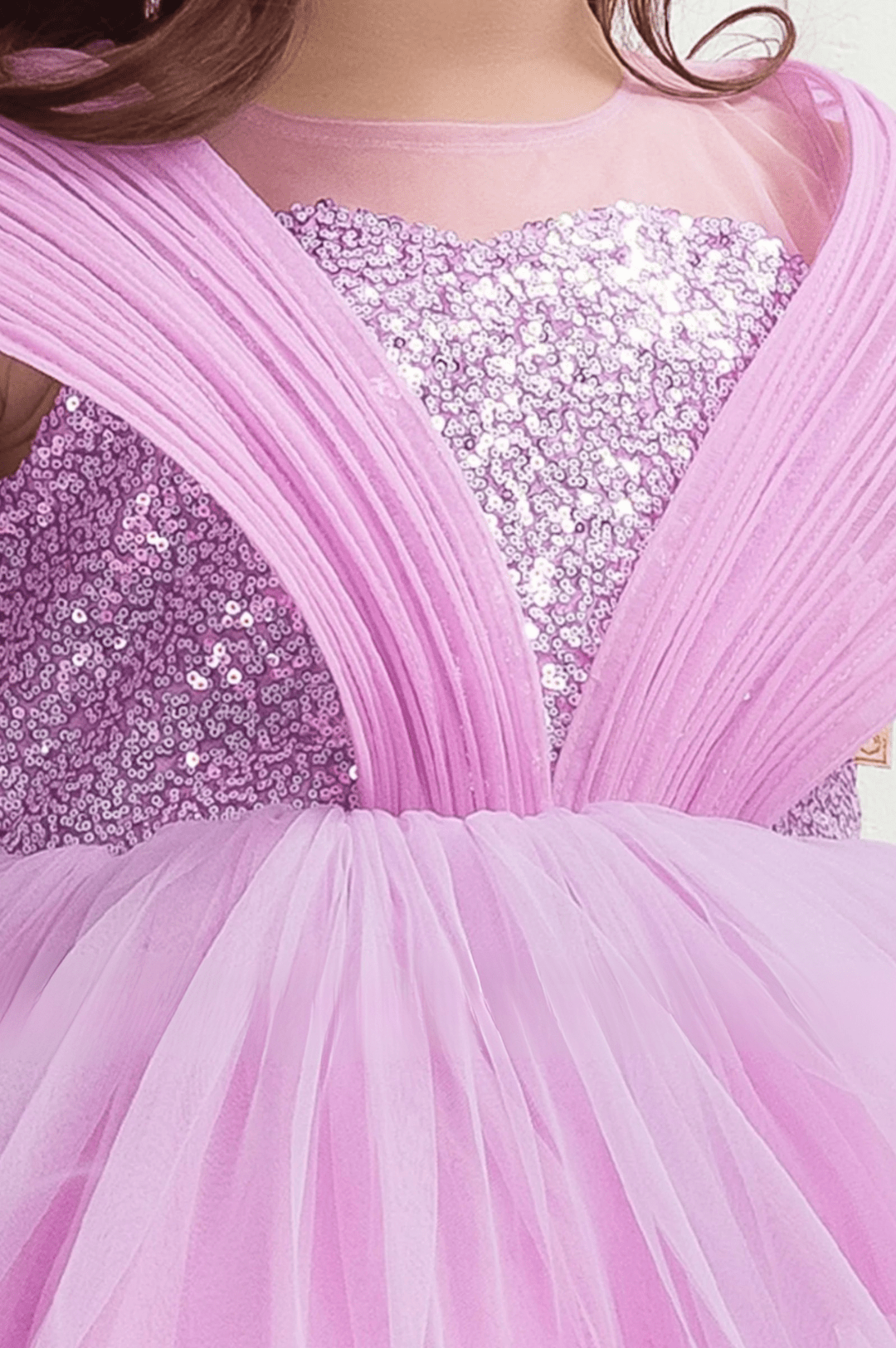 Mini Mehfil Frill Designer Kids Party Dress