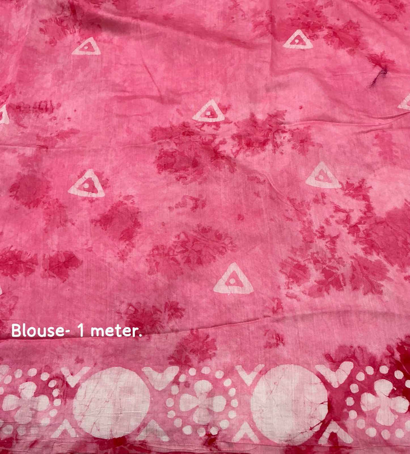 Mrinalini Vastram Hand Batik Chanderi Cotton Saree