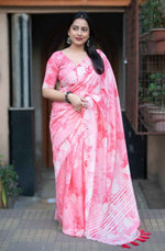 Mrinalini Vastram Hand Batik Chanderi Cotton Saree