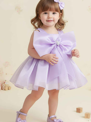 Nanha Swag Bow Designer Baby Dress