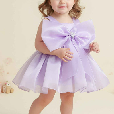 Nanha Swag Bow Designer Baby Dress