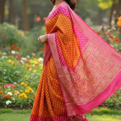 Padmavati Bandhani Dolla Silk Saree