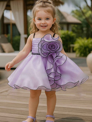 Pari Floral Designer Kids Party Dress