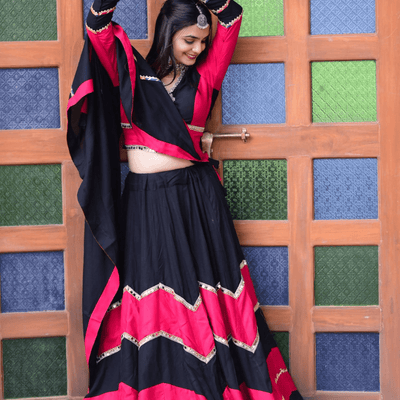 Rangrez Rayon Cotton Lehenga Set