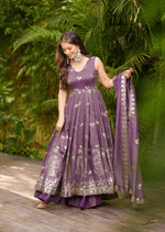 Regal Cosmos Embroidered Anarkali Set with Dupatta