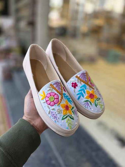 Phoolrang Sky Embroidered Sneakers