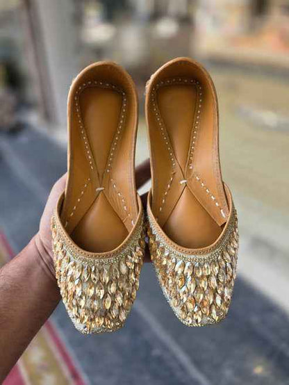 Zoya Crystal Royale Gold Jutti