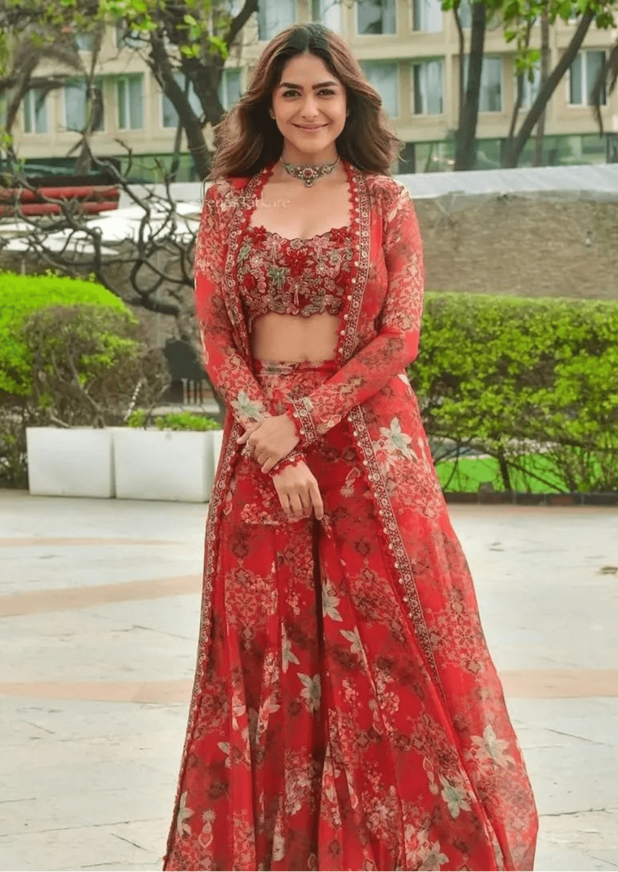 Scarlet Bloom Floral Co-ord Set