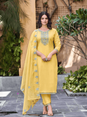 Sunshine Dramaaa Embroidered Glow Kurti Set