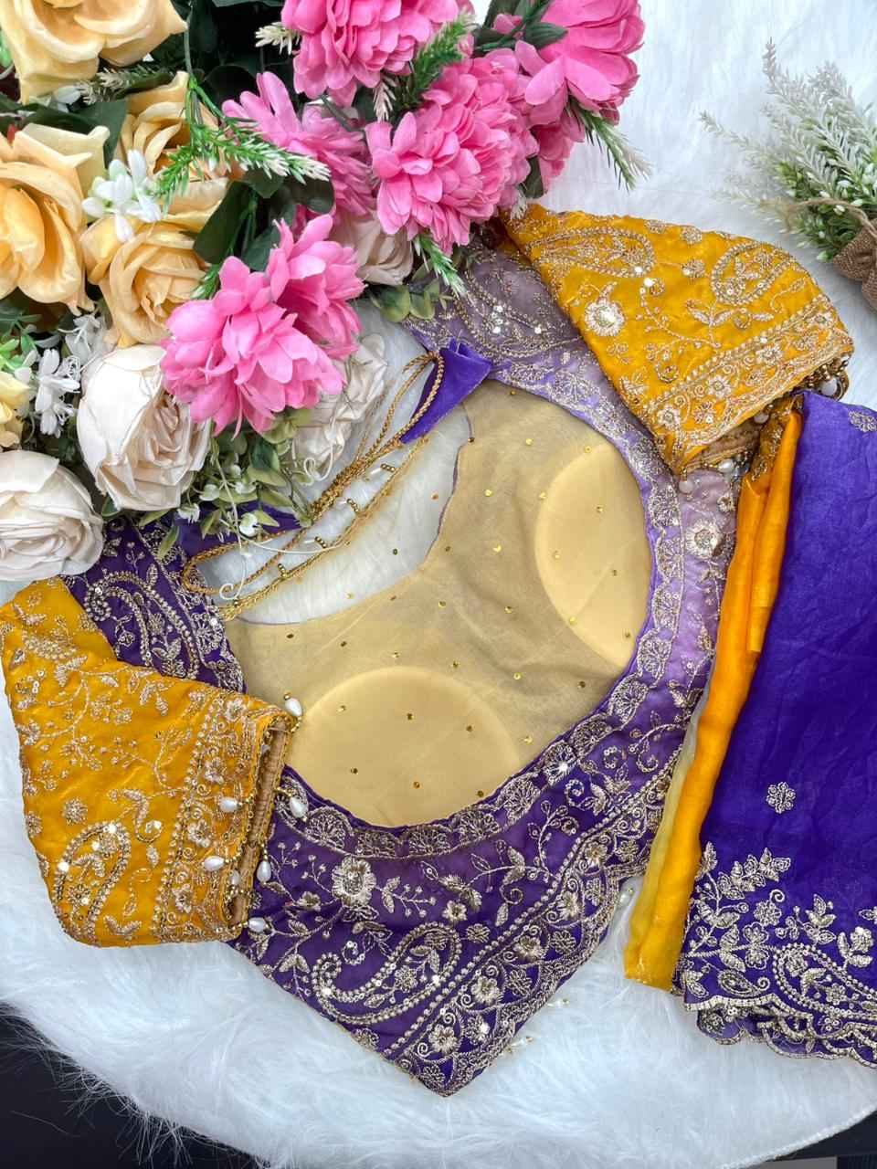 SuryaJamuni RangLeher Designer Saree