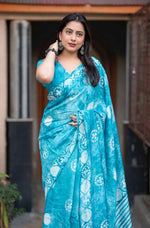 Vaidehi Hand Batik Chanderi Cotton Saree