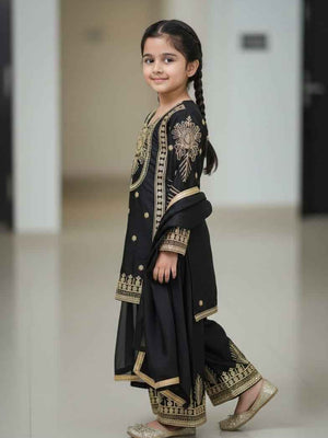 Zeenat Embroidered Ethnic Plazzo Set with Dupatta