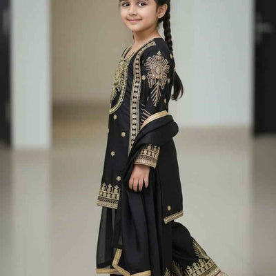 Zeenat Embroidered Ethnic Plazzo Set with Dupatta